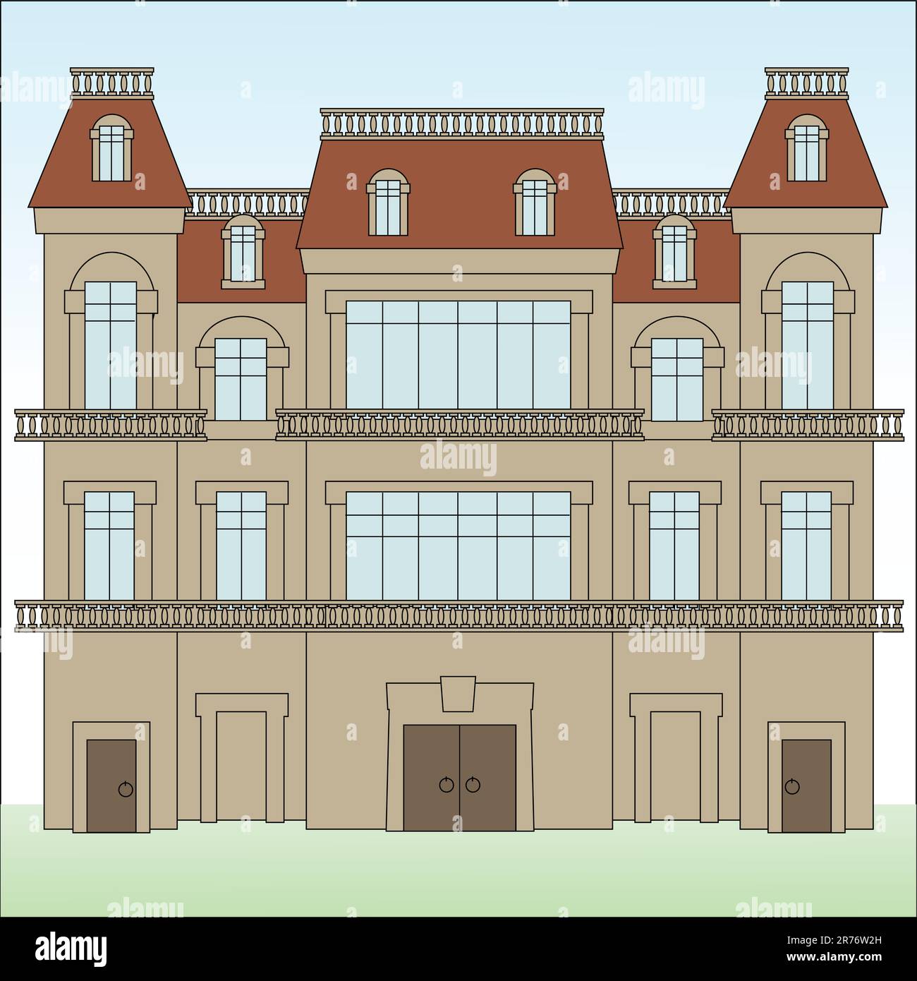 Social palace Stock Vector Images - Alamy