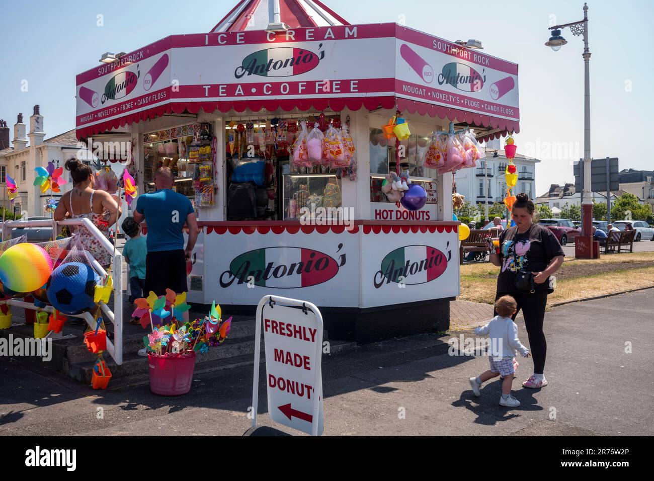 Southport, Merseyside, on a warm and sunny day. Stock Photo