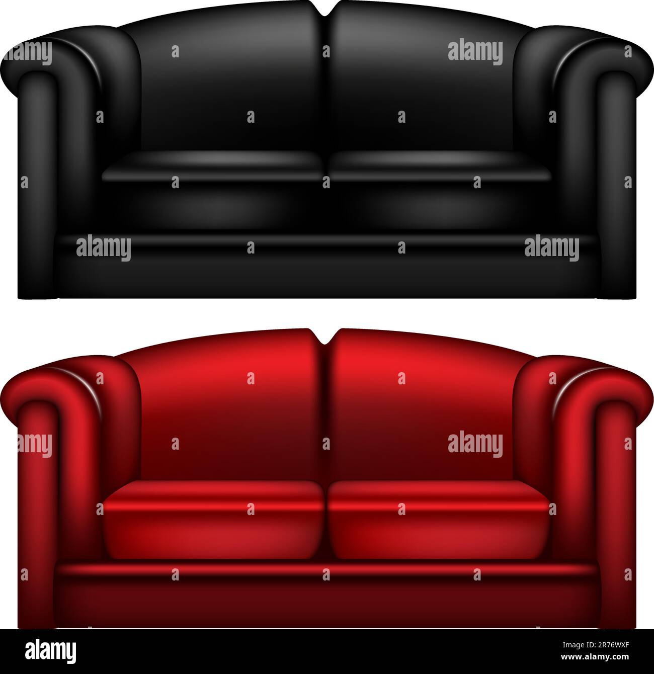 Black leather interior Stock Vector Images Alamy