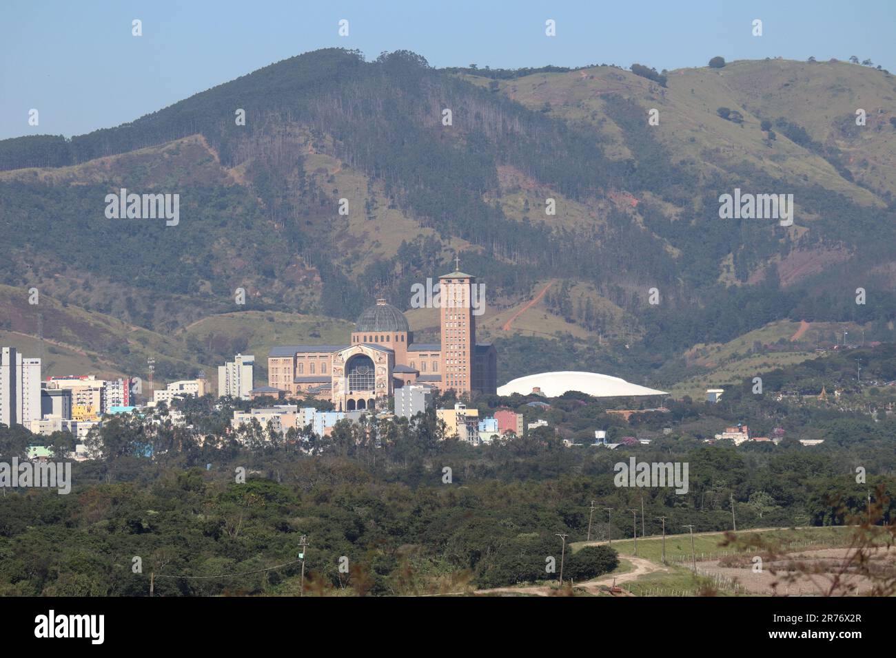 Catholic Cathedral of Our Lady Aparecida in the city of Aparecida Sao ...