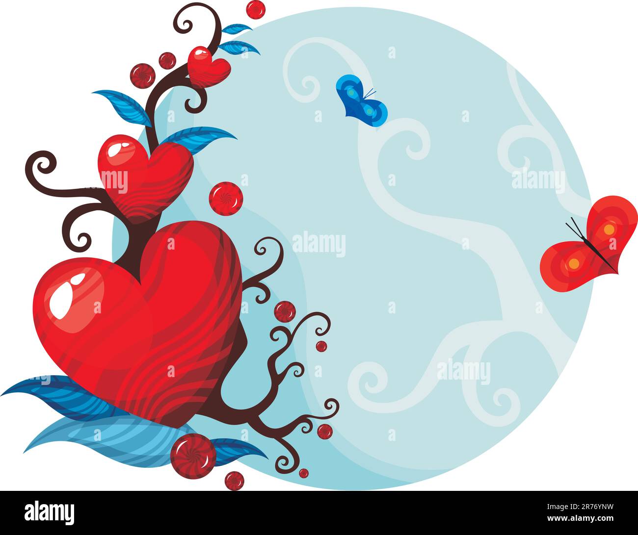 vector illustration of a valentine card Stock Vector Image & Art - Alamy