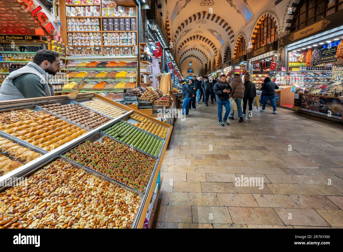 Spice Bazaar, Istanbul, Turkey Stock Photo