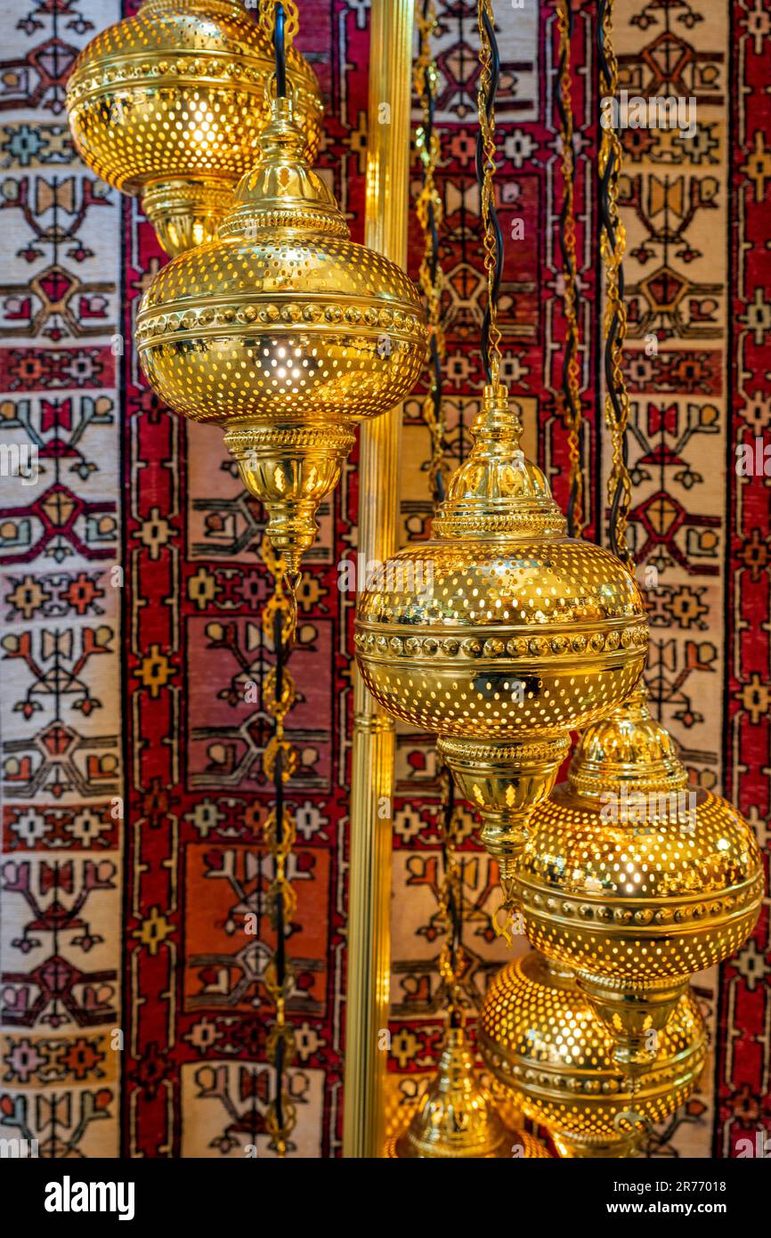 Turkish lamps, Grand Bazaar, Istanbul, Turkey Stock Photo Alamy