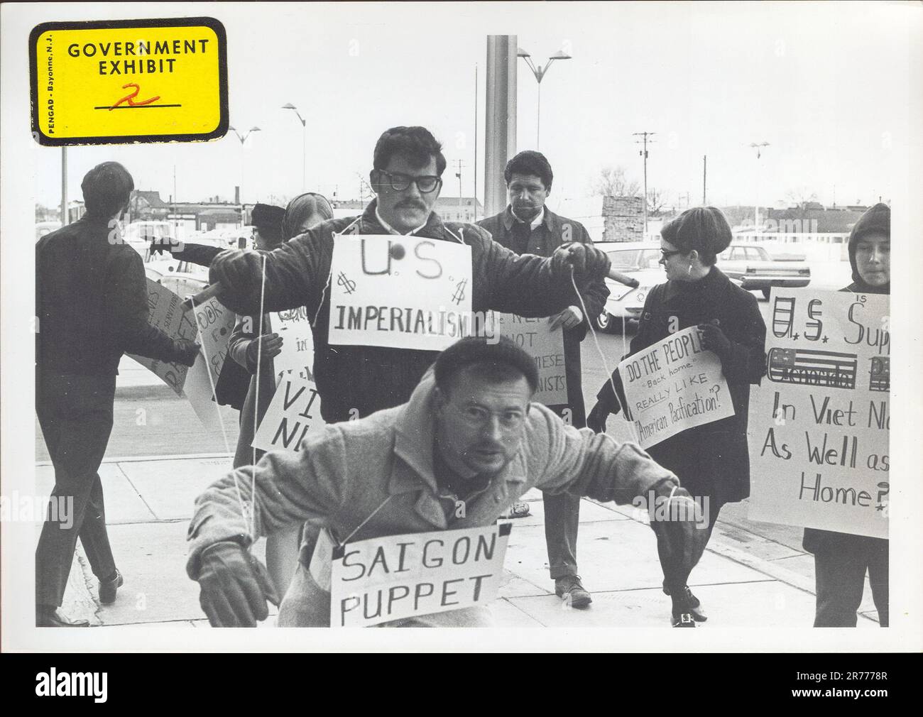 Vietnam War Protesters Wichita Kansas Protesters Carry Signs And Act
