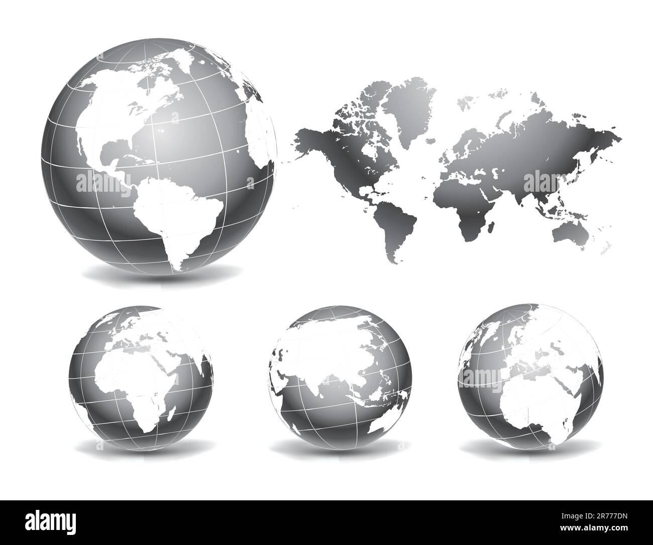 Globe of the World Stock Vector Image & Art - Alamy