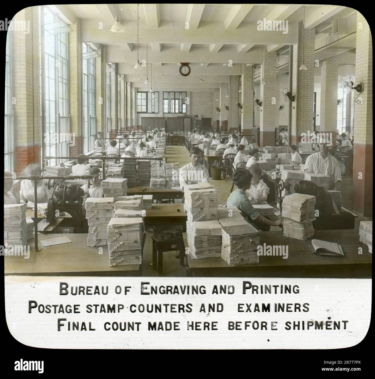 Postage stamp Counters and Examiners Final Count Made here before