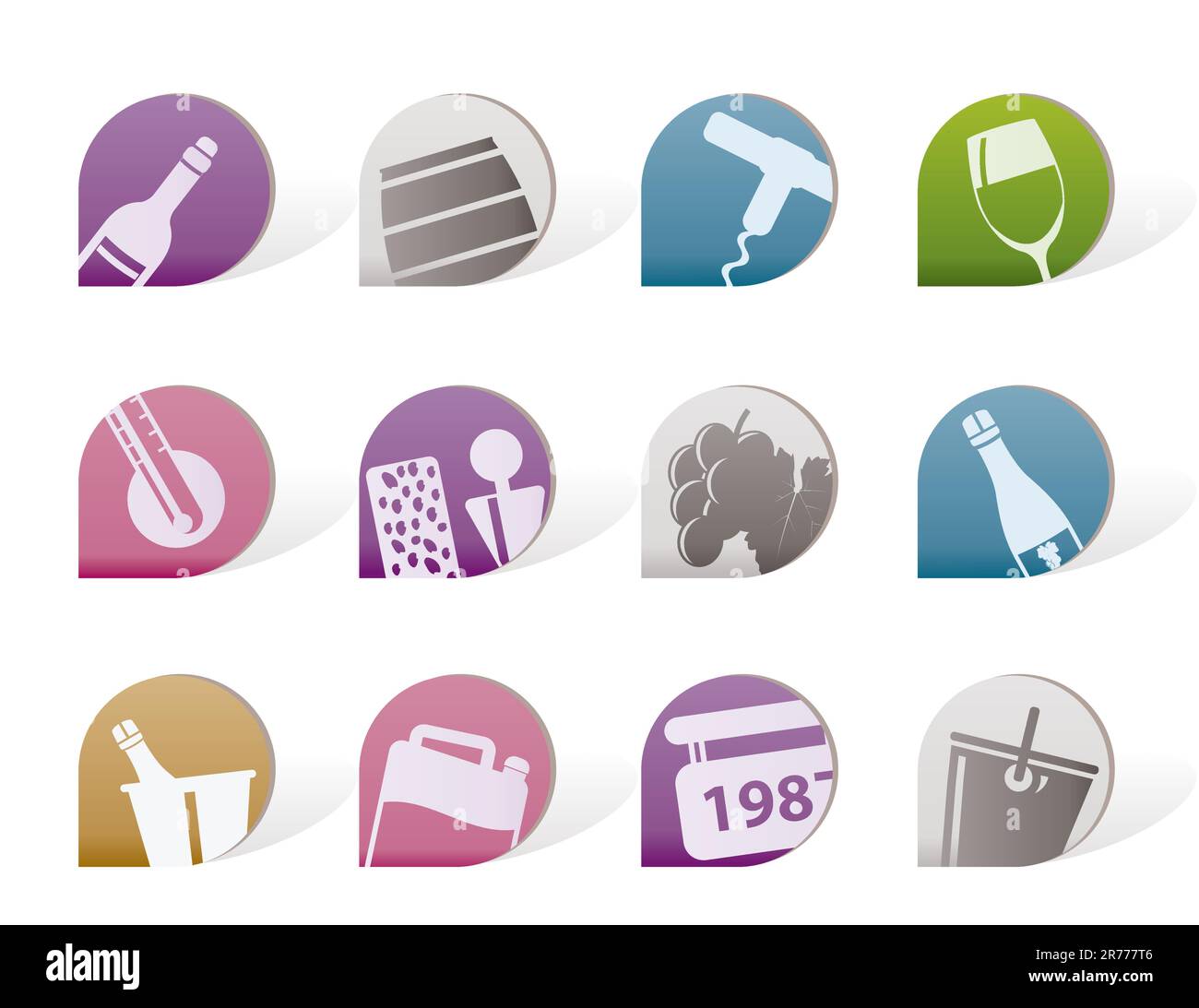Wine and drink Icons - Vector Icon Set Stock Vector Image & Art - Alamy