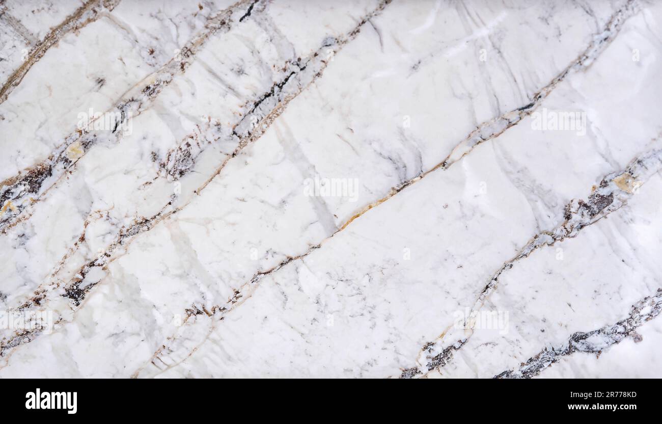 white carrara statuario marble texture background, calacatta glossy marble with grey streaks, satvario tiles, banco superwhite, ittalian blanco catedr Stock Photo