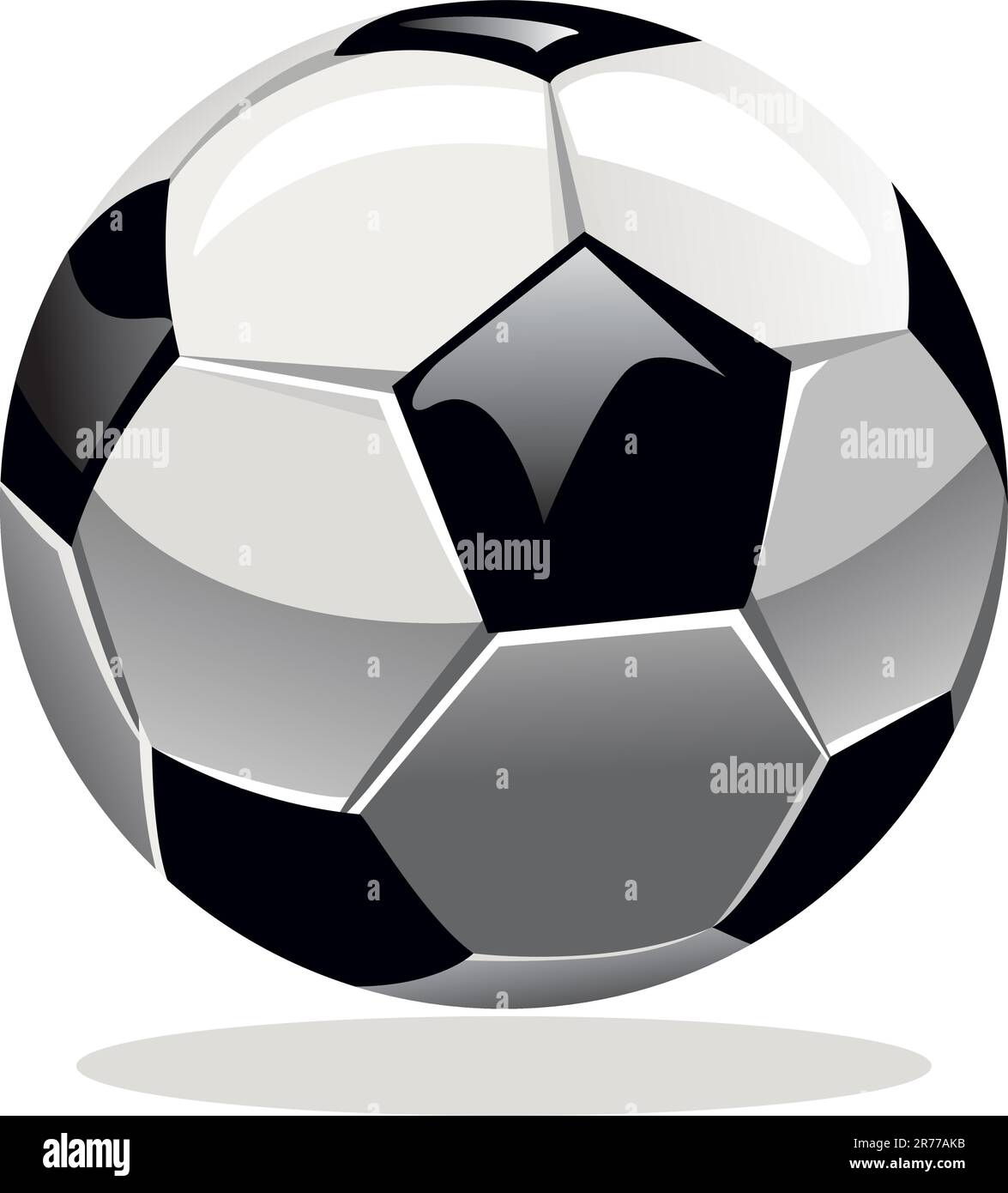 Soccer ball isolated on white background Stock Vector Image & Art - Alamy
