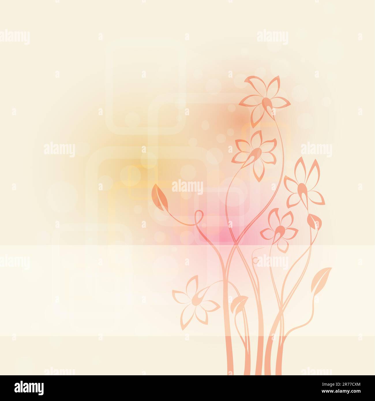 abstract background with flowers , vector illustration Stock Vector ...