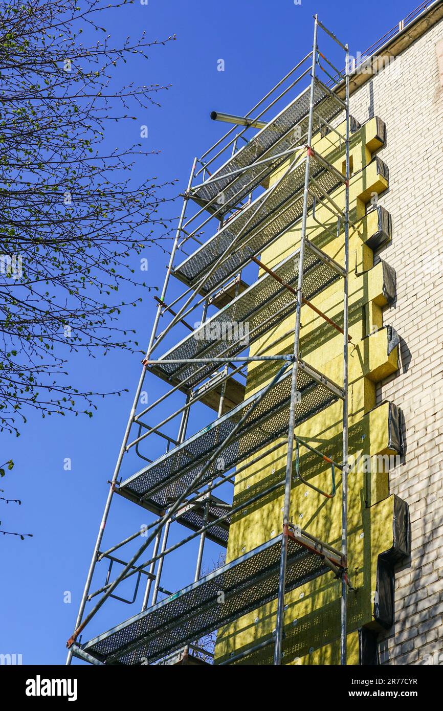 Curated visual reference: Picture Idea: Thermal Insulation Of The Facade Of A Apartment Building With