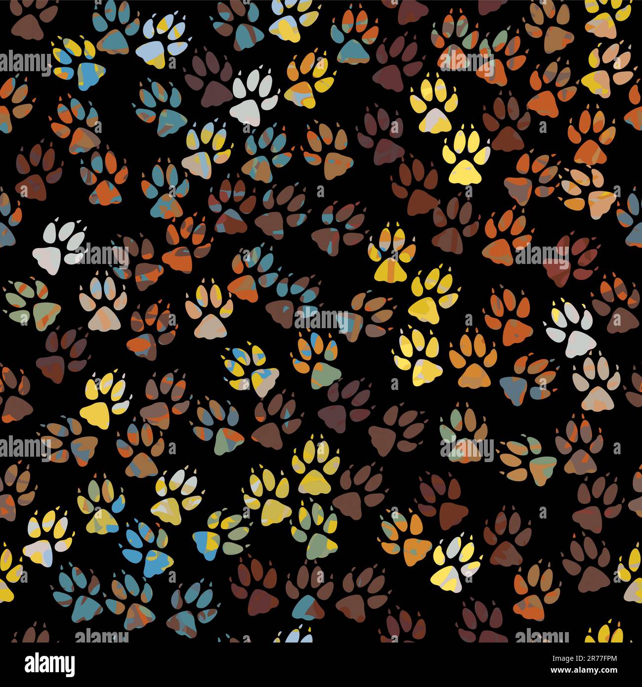 Dog paw print paint hi-res stock photography and images - Alamy
