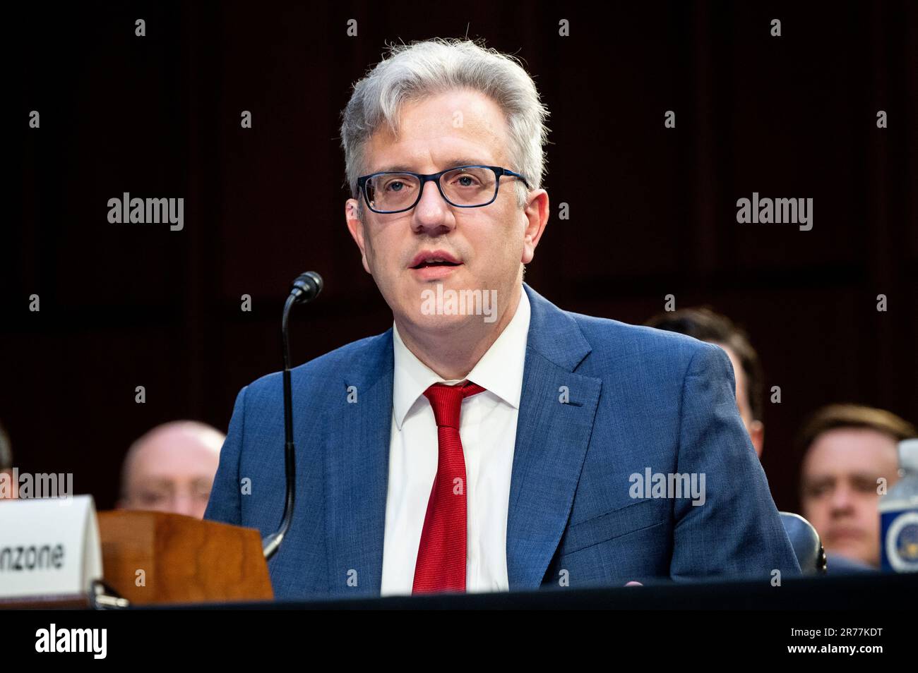 Washington, United States. 13th June, 2023. Chris Fonzone, General Counsel, Office of the Director of National Intelligence, speaking at a hearing of the Senate Judiciary Committee at the U.S. Capitol. (Photo by Michael Brochstein/Sipa USA) Credit: Sipa USA/Alamy Live News Stock Photo