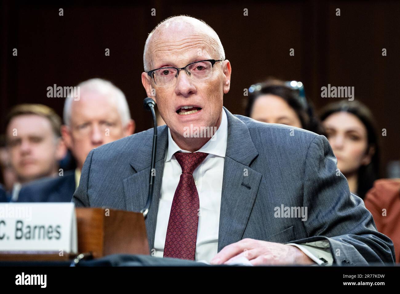 Washington, United States. 13th June, 2023. George Barnes, Deputy Director, National Security Agency (NSA), speaking at a hearing of the Senate Judiciary Committee at the U.S. Capitol. (Photo by Michael Brochstein/Sipa USA) Credit: Sipa USA/Alamy Live News Stock Photo