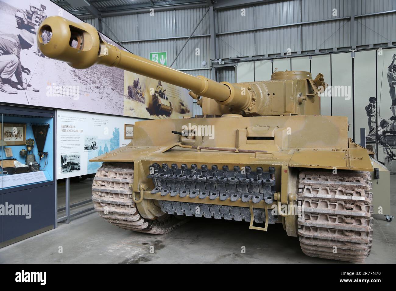 WW2 German Tiger I, The Tank Museum, Bovington Camp, Dorchester, Dorset, England, Great Britain, United Kingdom, UK, Europe Stock Photo