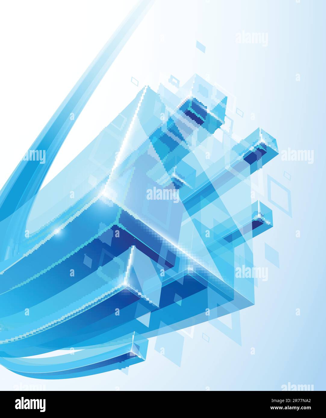 3d bright abstract background - vector illustration Stock Vector Image ...