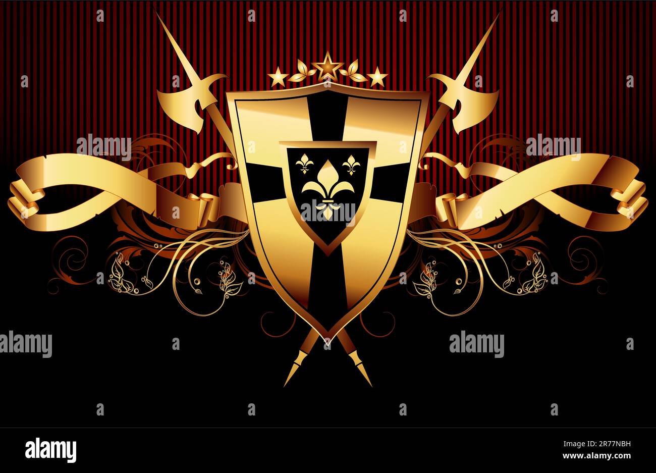 Lily shield Stock Vector Images - Alamy