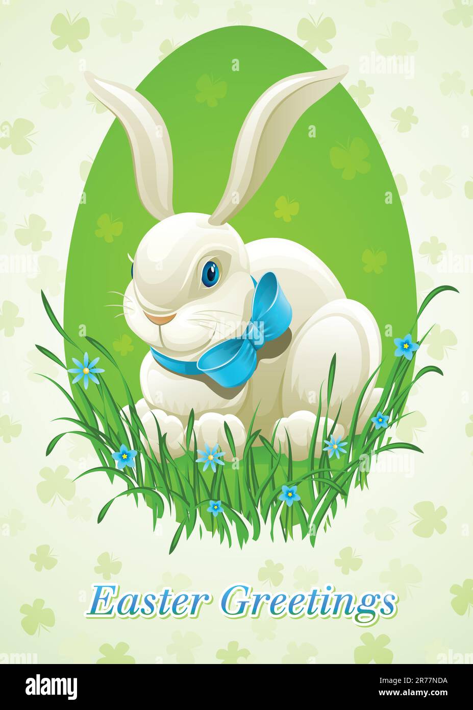 Easter bunny in egg vector illustration isolated on white background ...