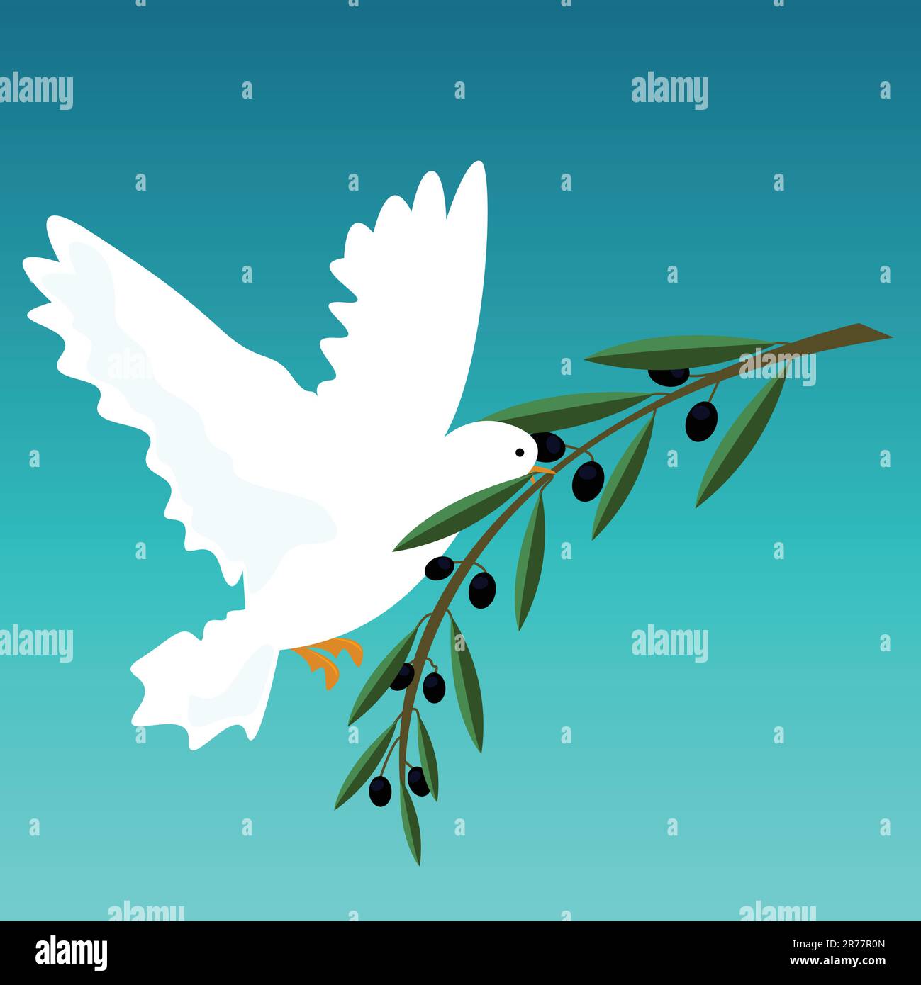 vector illustration of a white dove Stock Vector Image & Art Alamy