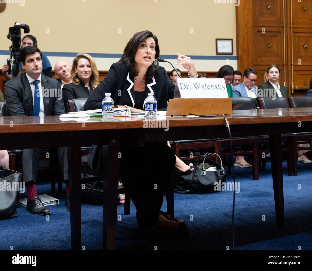 Washington, United States. 13th June, 2023. Dr. Rochelle Walensky, Director of the Centers for Disease Control and Prevention, speaking at a hearing of the House Oversight Committee Select Subcommittee on the Coronavirus Pandemic at the U.S. Capitol. Credit: SOPA Images Limited/Alamy Live News Stock Photo