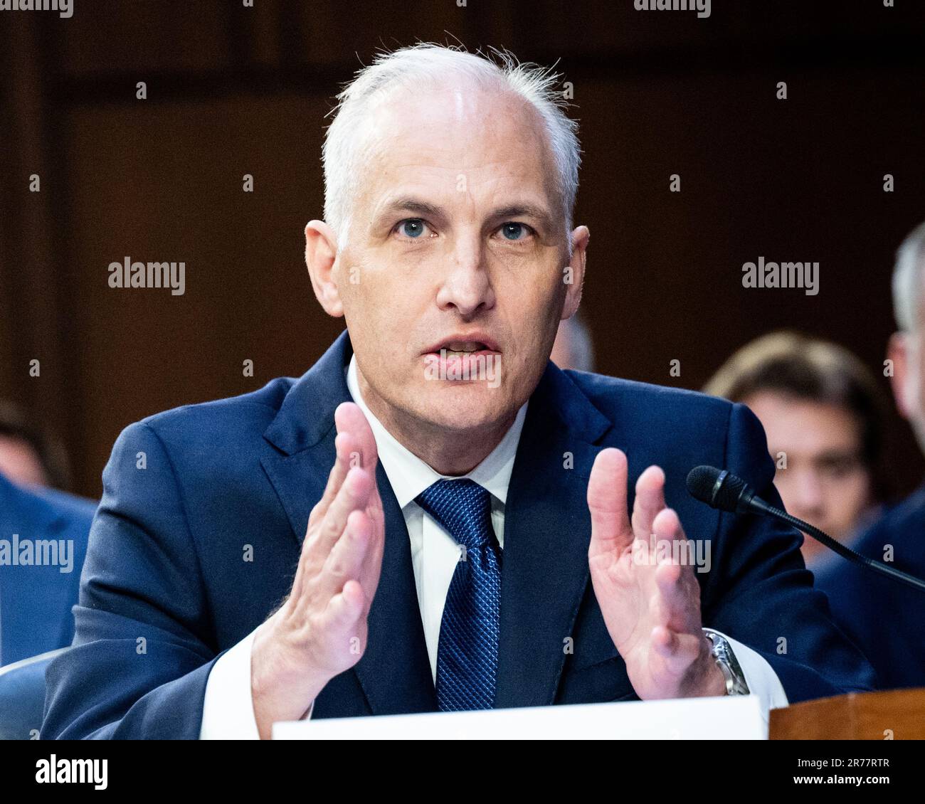 Washington, United States. 13th June, 2023. Matt Olsen, Assistant Attorney General, National Security Division, Department of Justice, speaking at a hearing of the Senate Judiciary Committee at the U.S. Capitol. Credit: SOPA Images Limited/Alamy Live News Stock Photo