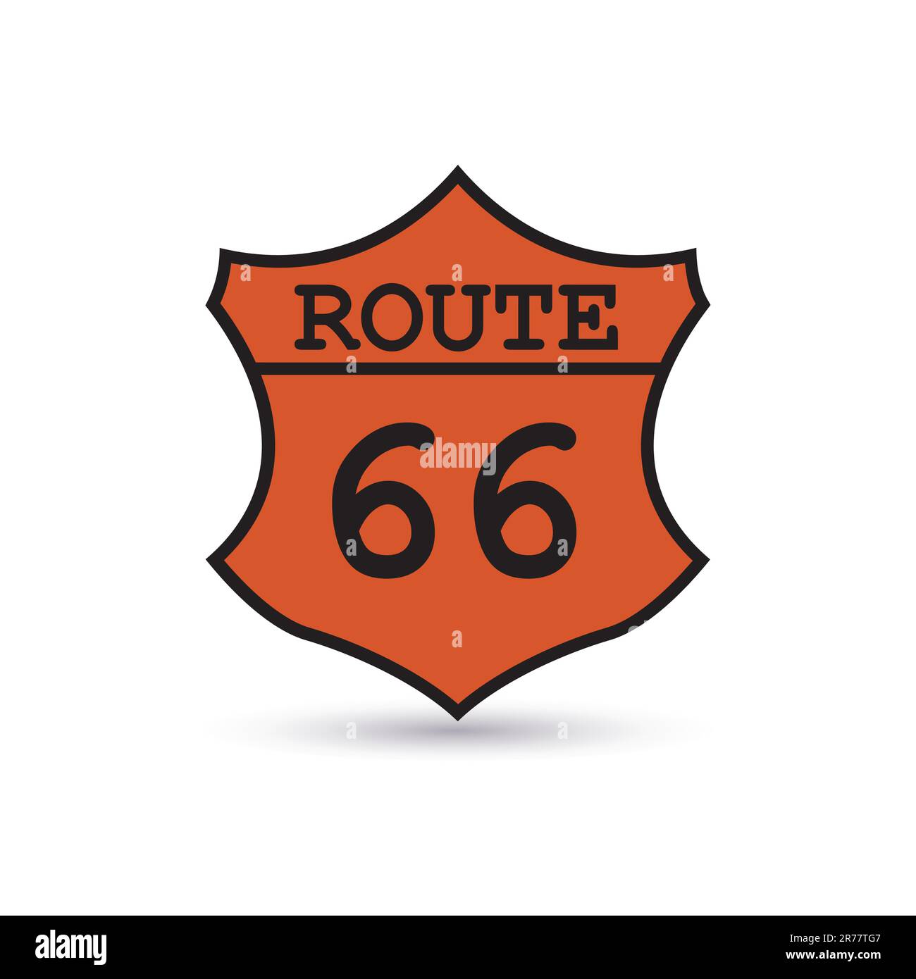 route 66 sign Stock Vector