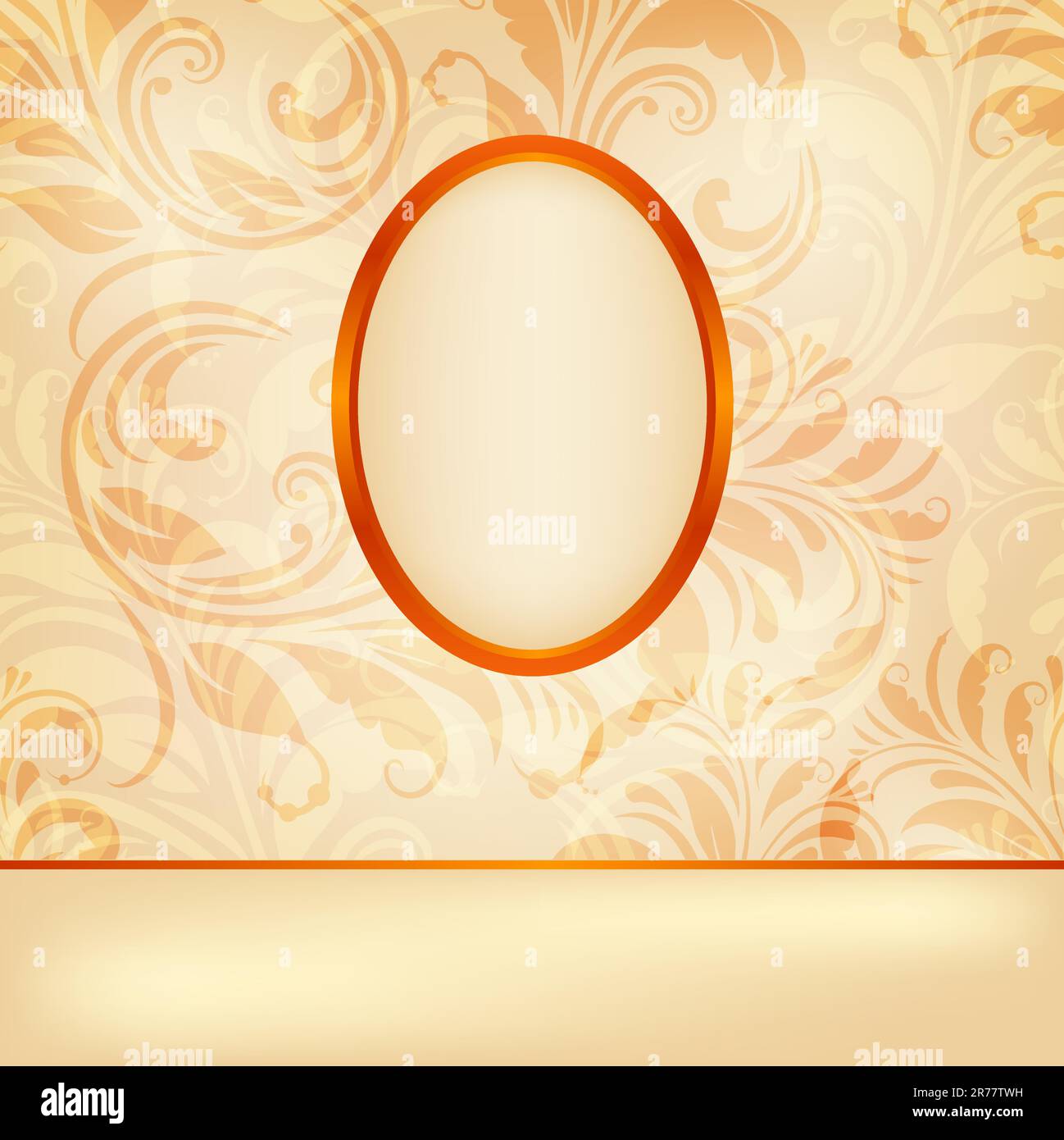 vector seamless spring floral pattern with frames for your text, eps10, gradient mesh, clipping mask Stock Vector