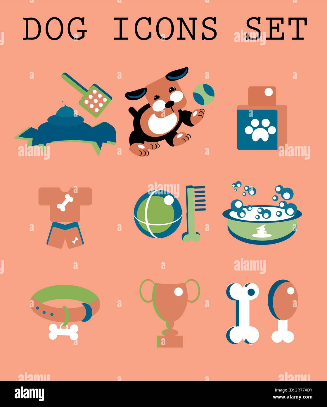 Beautiful doggy Stock Vector Images - Alamy