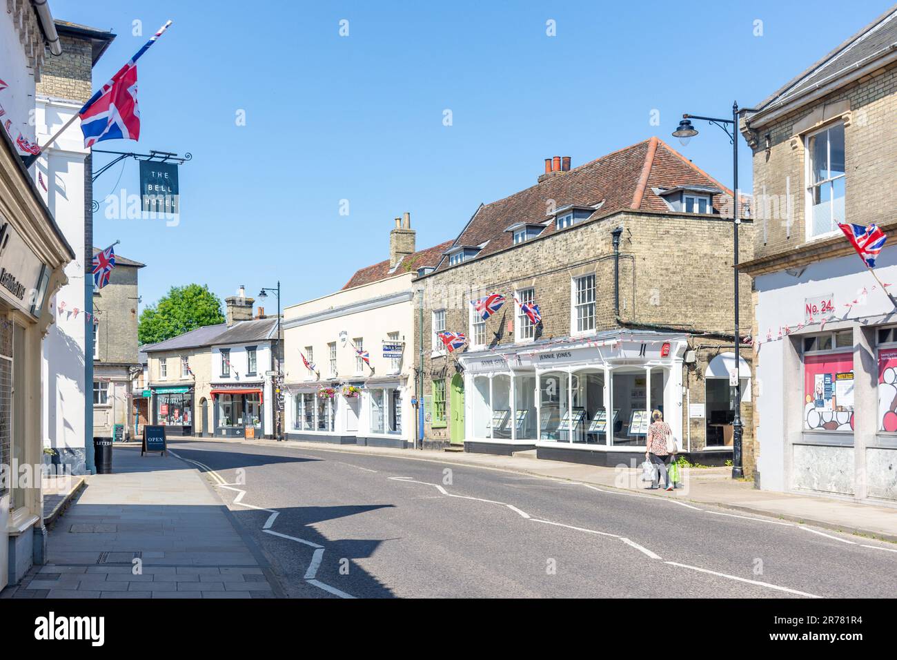 High Street, Saxmundham, Suffolk, England, United Kingdom Stock Photo