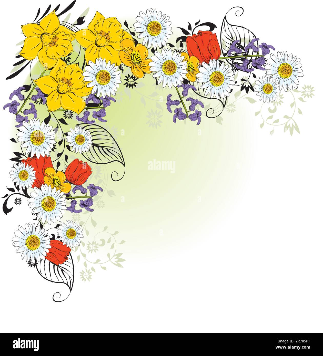 vector colorful floral background Stock Vector Image & Art - Alamy