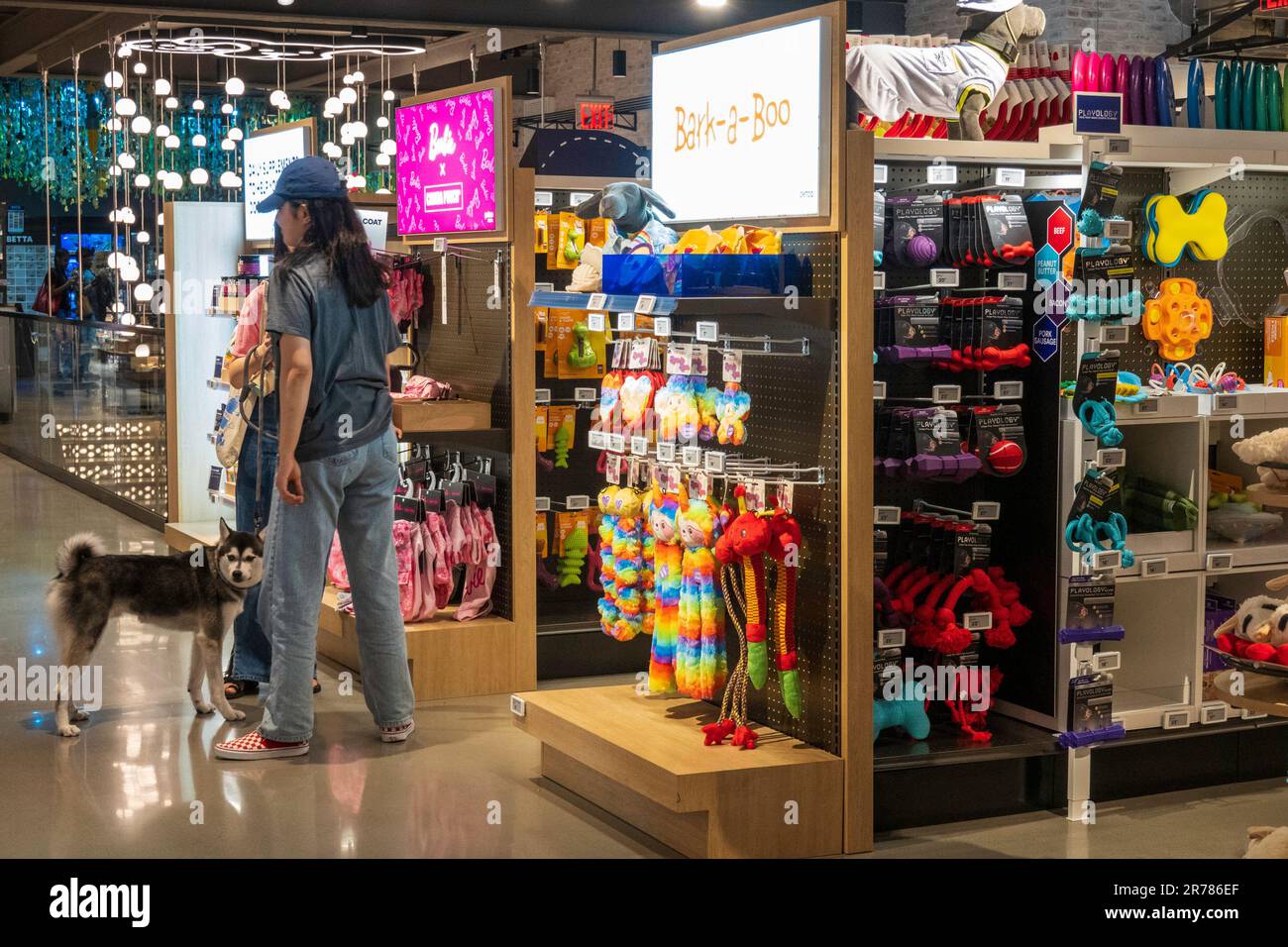 The Petco in Union Square offers a full range of pet supplies, New York