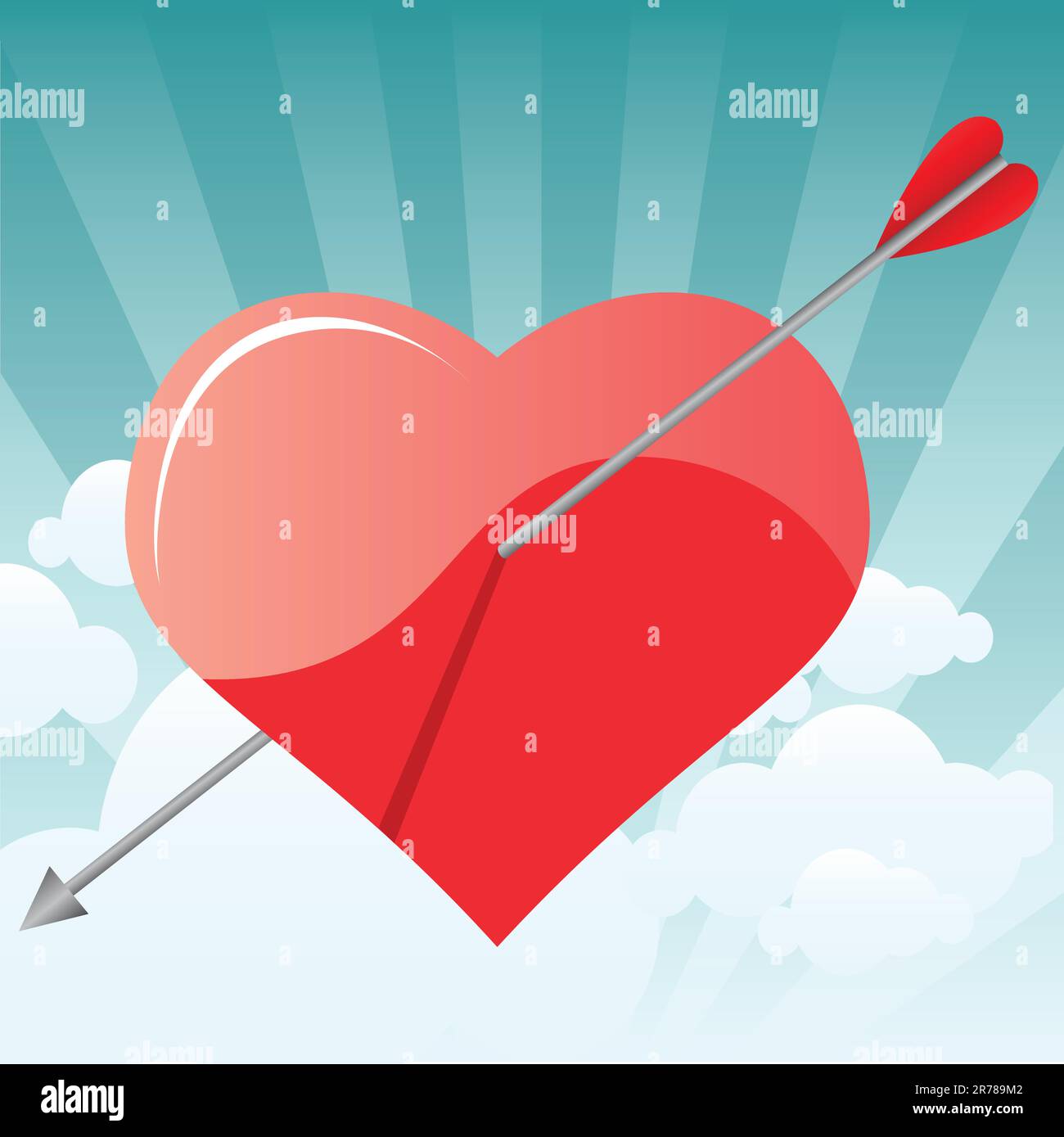 vector st valentine's day card Stock Vector Image & Art - Alamy