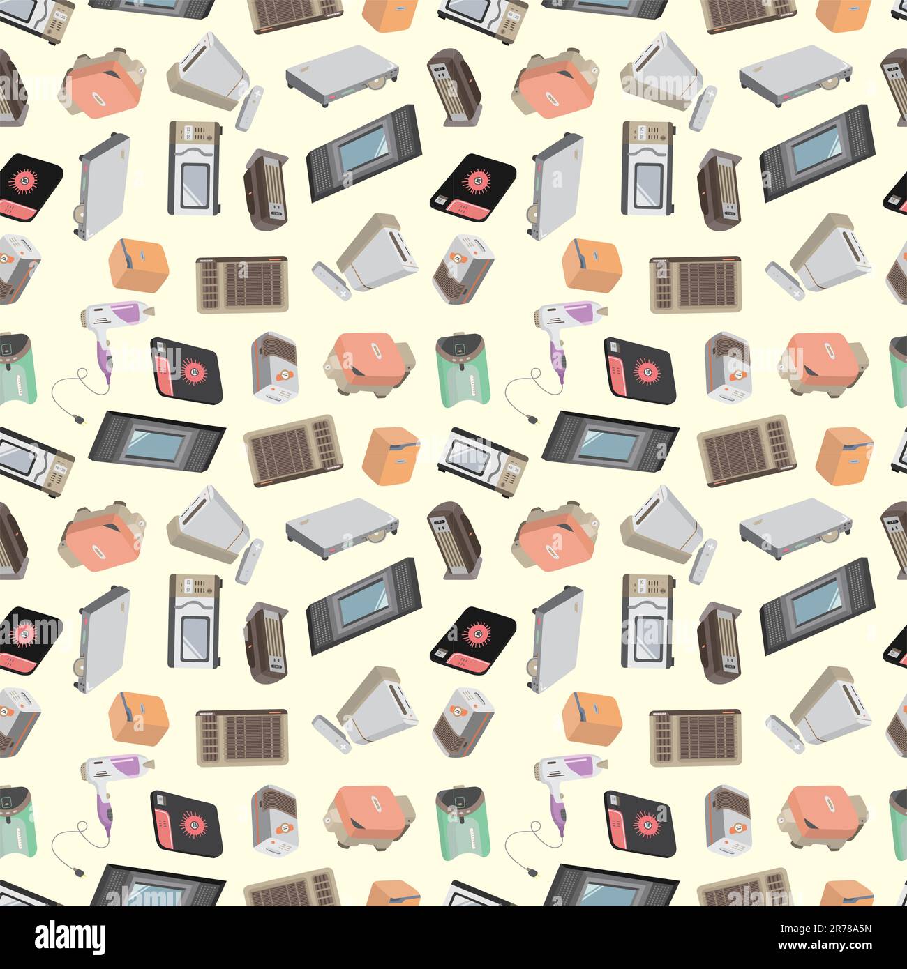 seamless appliance pattern Stock Vector Image & Art - Alamy
