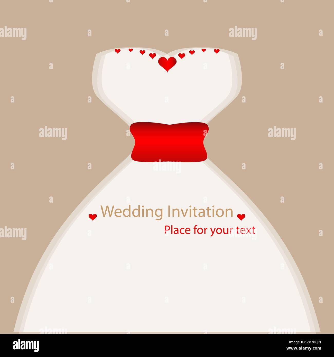 Vector picture with white wedding dress Stock Vector Image & Art - Alamy