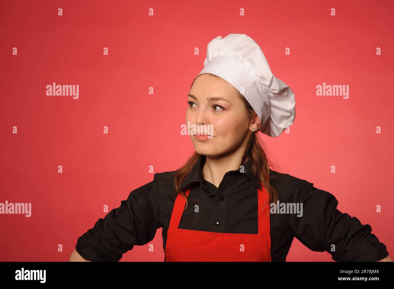 Cook Photo Portrait Young glad professional cook hi-res stock photography and images - Alamy