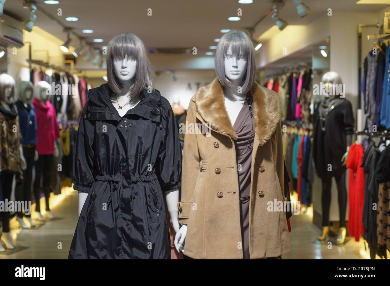 Interior of modern of clothes shop in Hong Kong Stock Photo Alamy