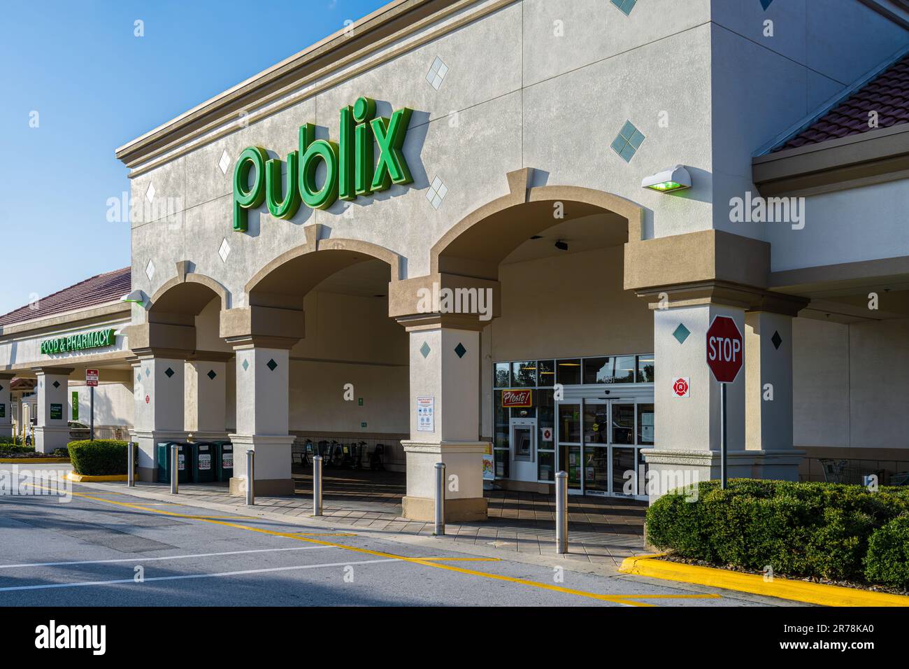 Publix Food & Pharmacy supermarket in Clermont, Florida. (USA) Stock Photo