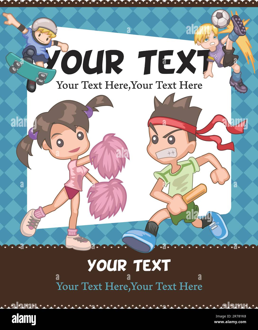 Sport boys Stock Vector Images Alamy