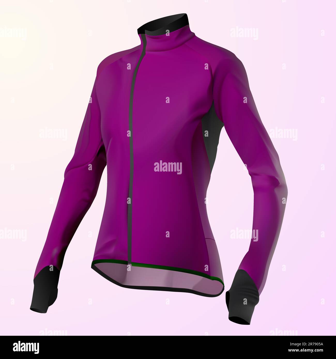 vector purple women's jacket Stock Vector