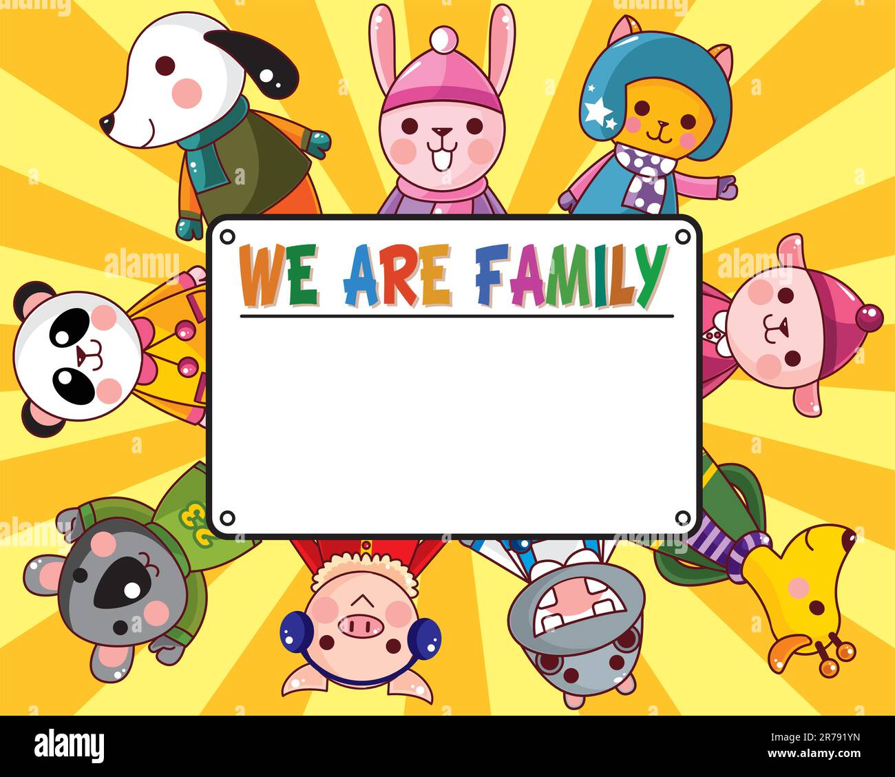 Stock Vector Illustration animal card Stock Vector Image & Art Alamy