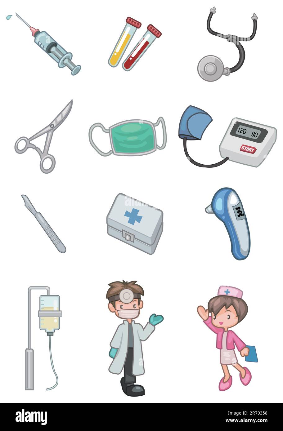 cartoon hospital icon Stock Vector Image & Art - Alamy