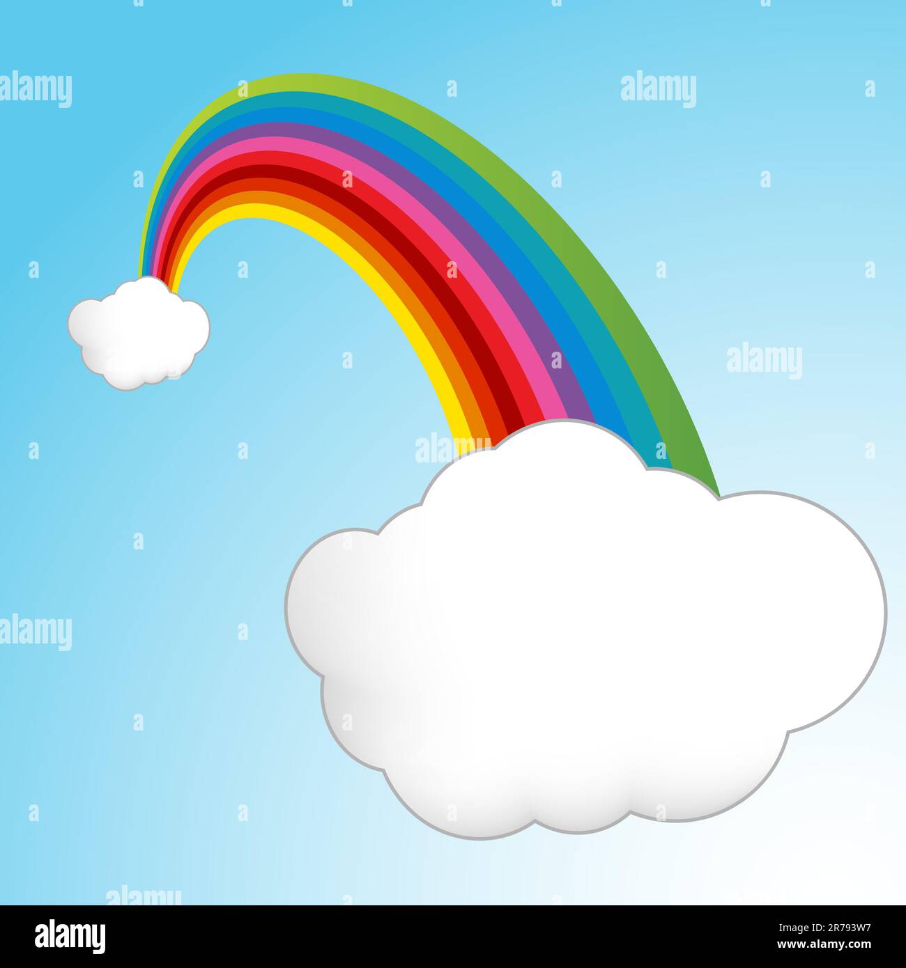 An image of a rainbow with clouds Stock Vector Image & Art - Alamy
