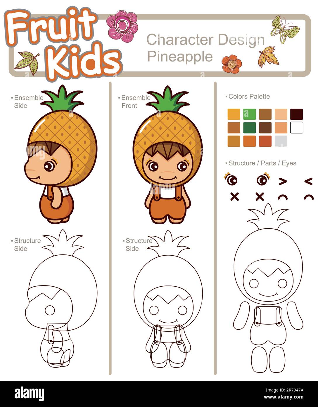 Illustration of how to draw little kids series Stock Vector Image &amp; Art ...