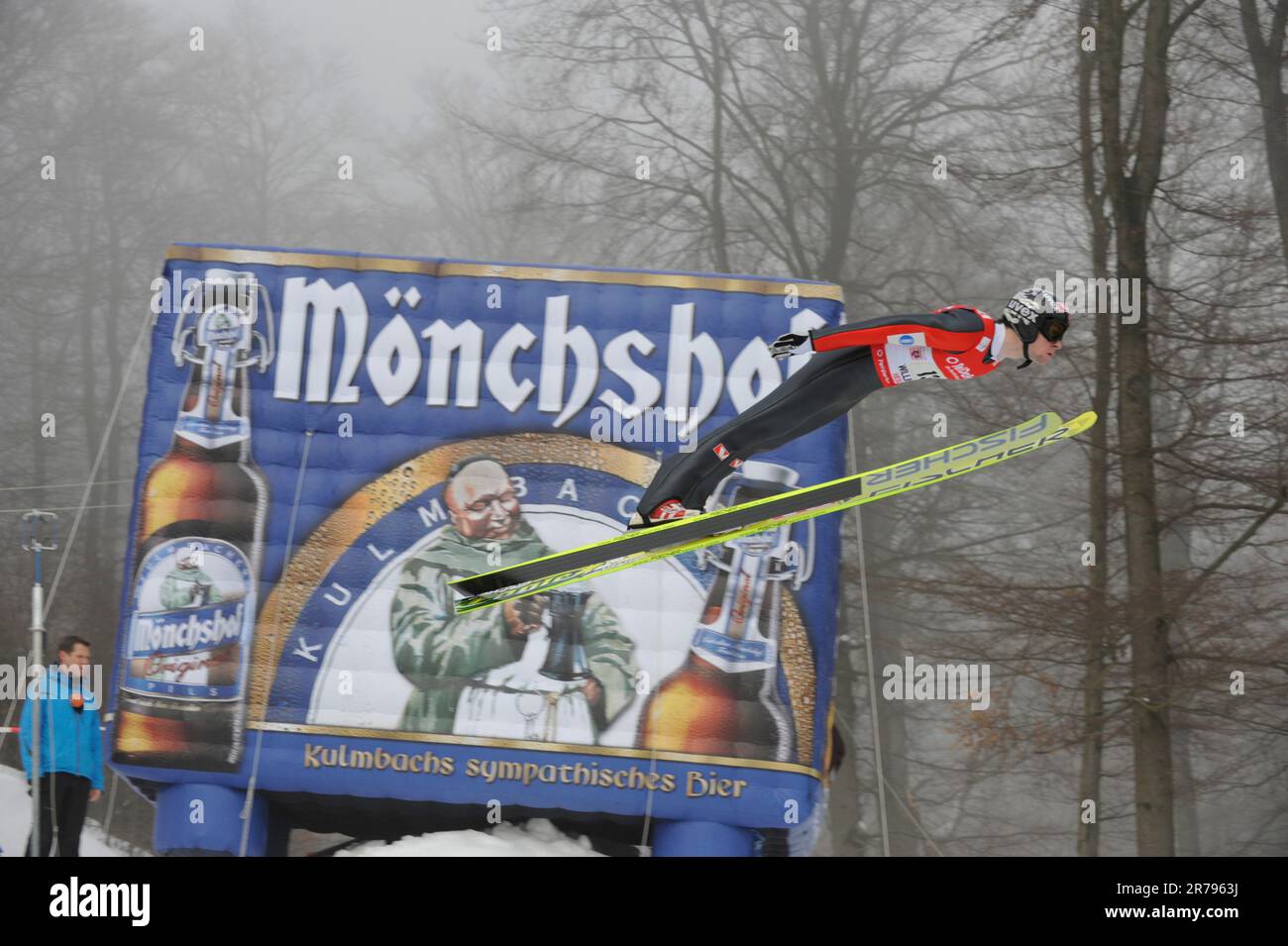 JACOBSEN Anders NOR Aktion Skispringen Welt Cup Teamspringen in Willingen 7.2.2010. Stock Photo