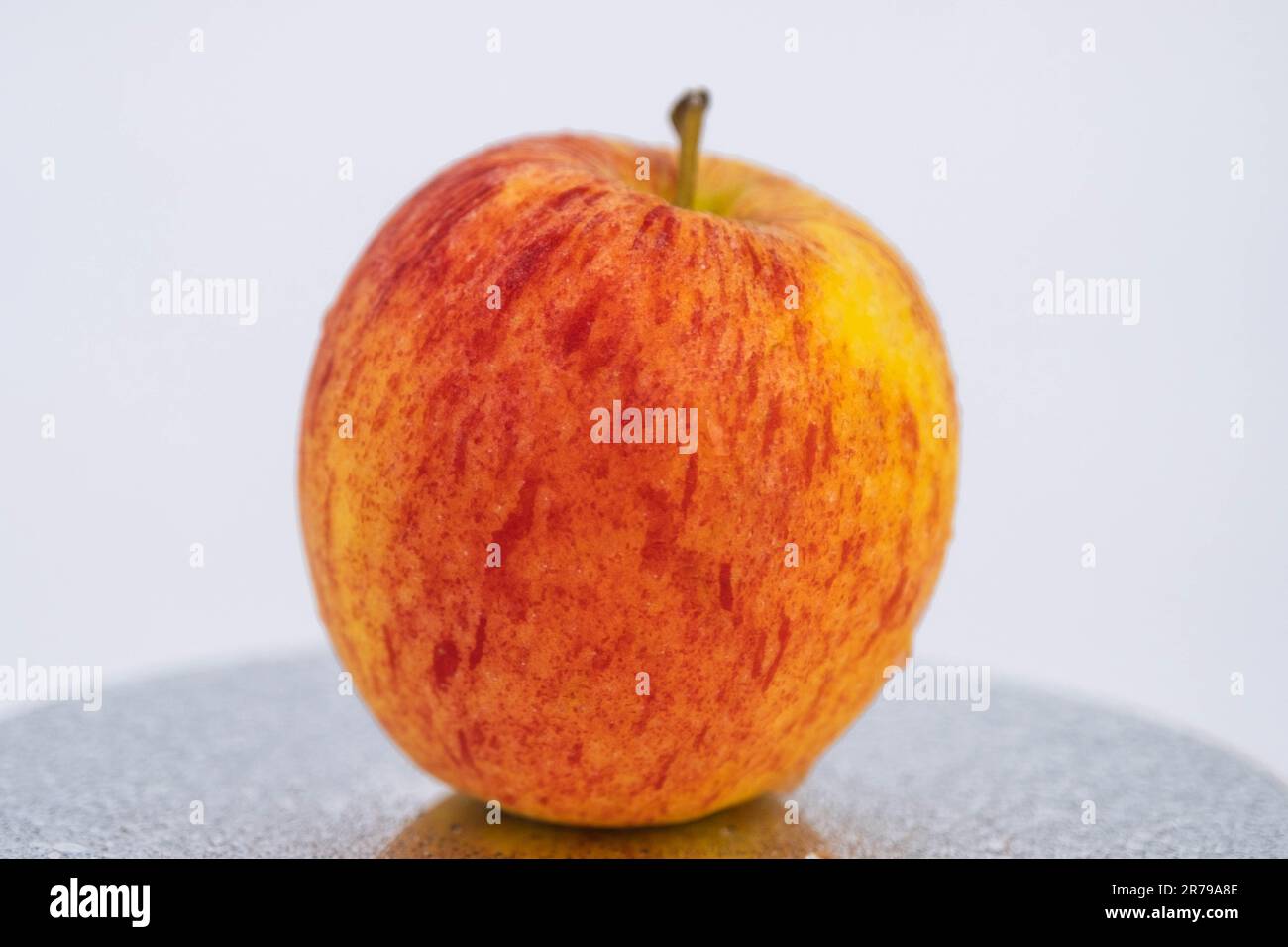 Fresh red apple isolated on white background. Stock Photo