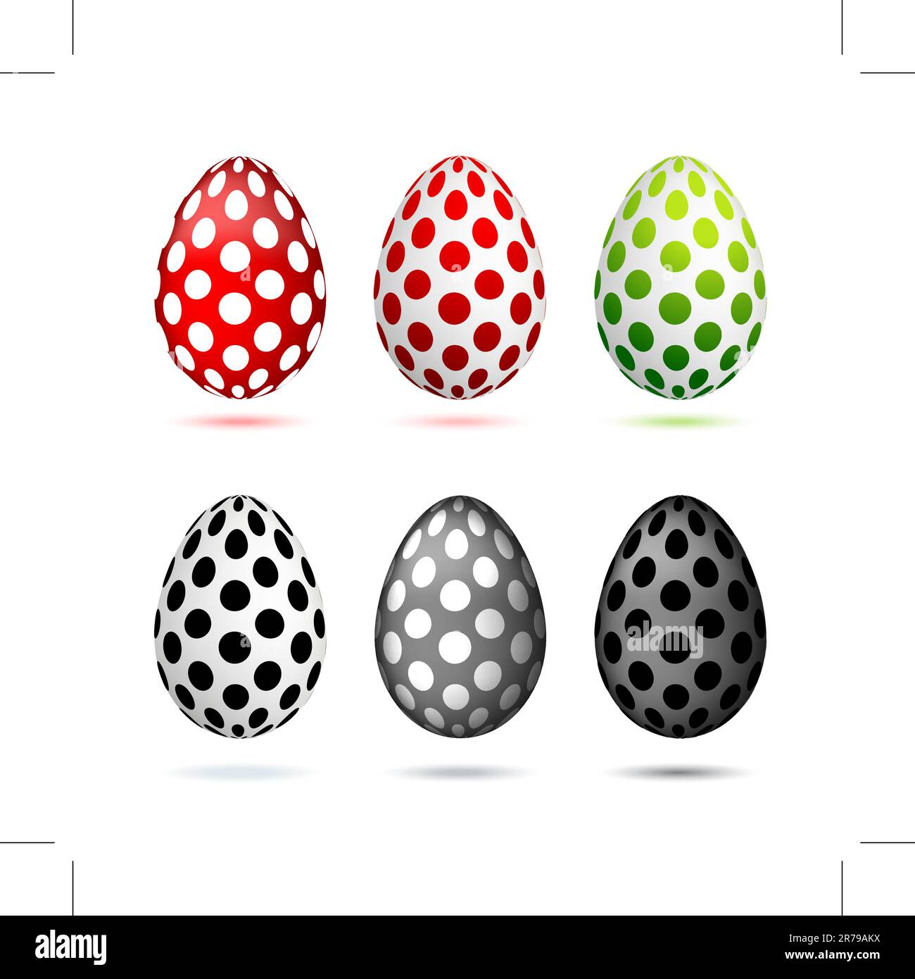 Funny eggs in peas for your design Stock Vector
