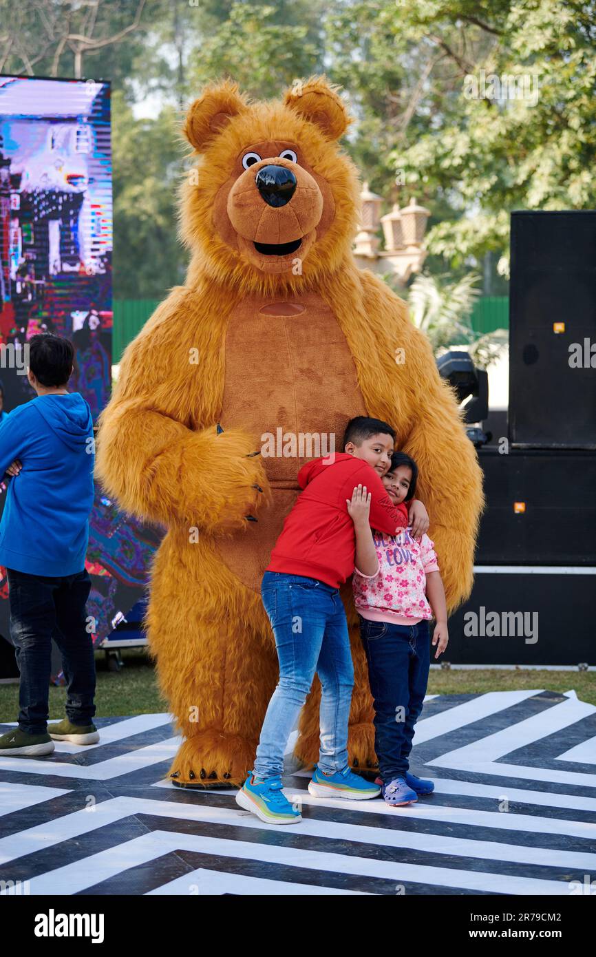 new-delhi-india-10-12-2022-children-hugs-big-toy-teddy-bear-at