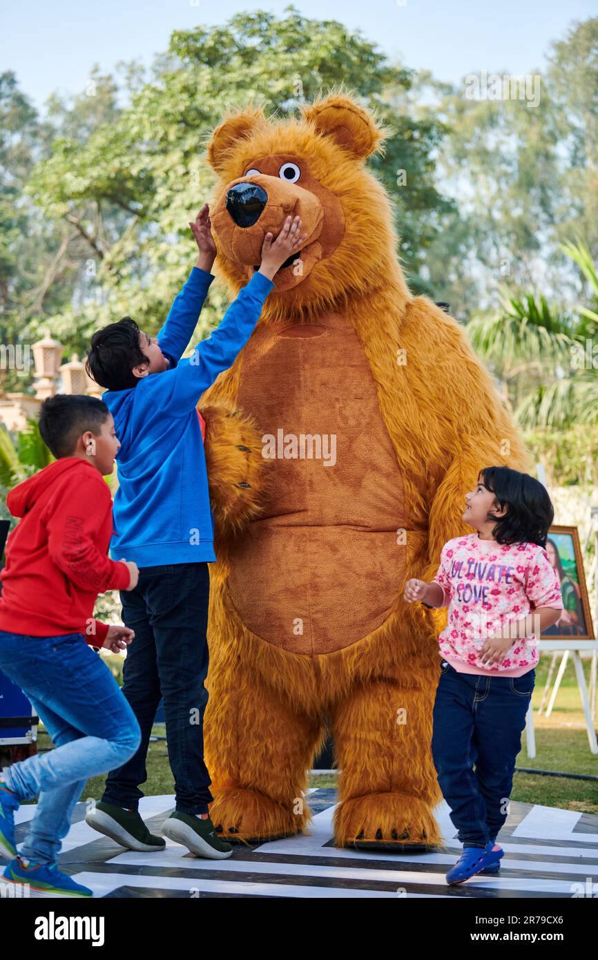 new-delhi-india-10-12-2022-children-hugs-big-toy-teddy-bear-at