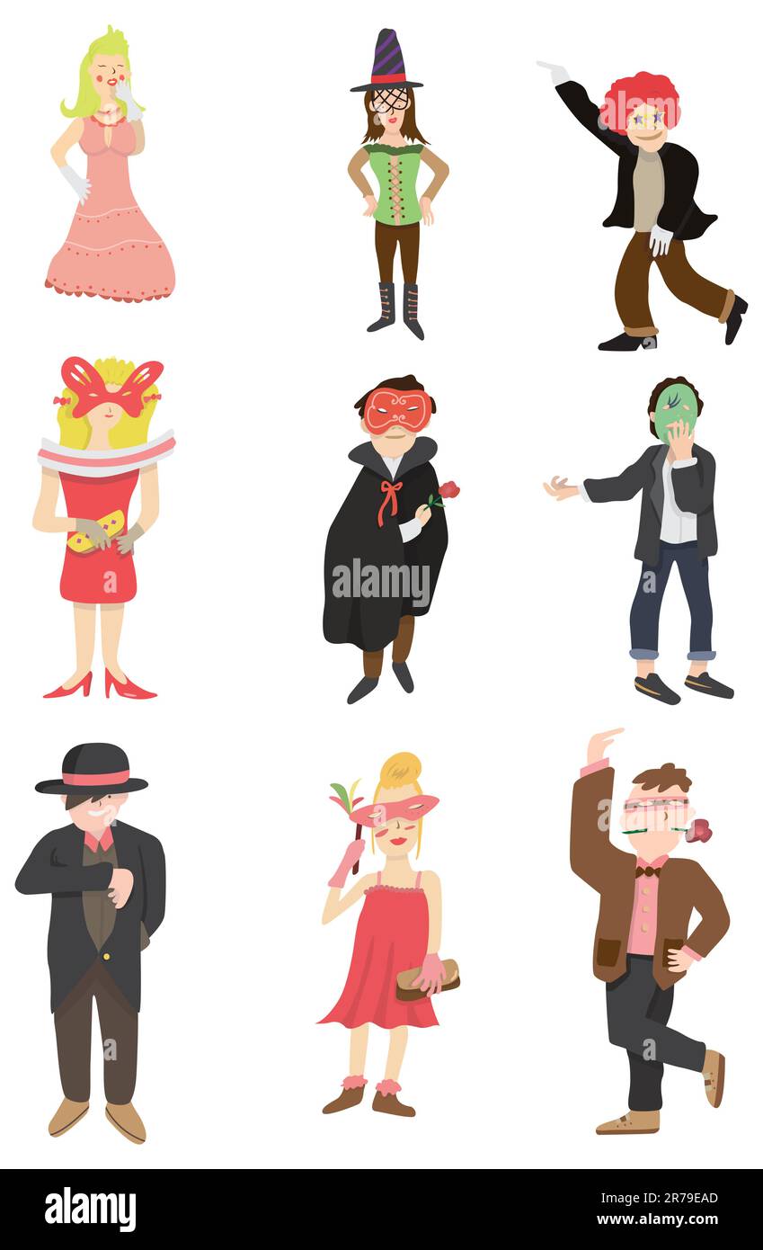 cartoon mask party icon Stock Vector Image & Art - Alamy