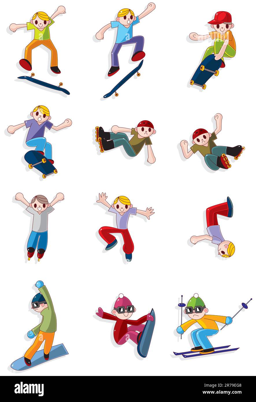 cartoon Extreme sport icon Stock Vector Image & Art - Alamy
